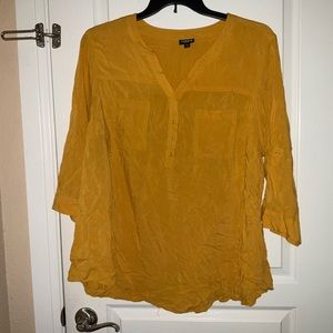 Torrid roll up sleeved blouse